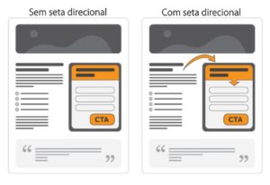 cta seta direcional 300x206 - Como usar princípios de design para aumentar as conversões